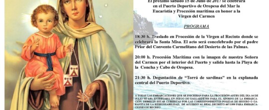 Procesión marítima Virgen del Carmen 2017